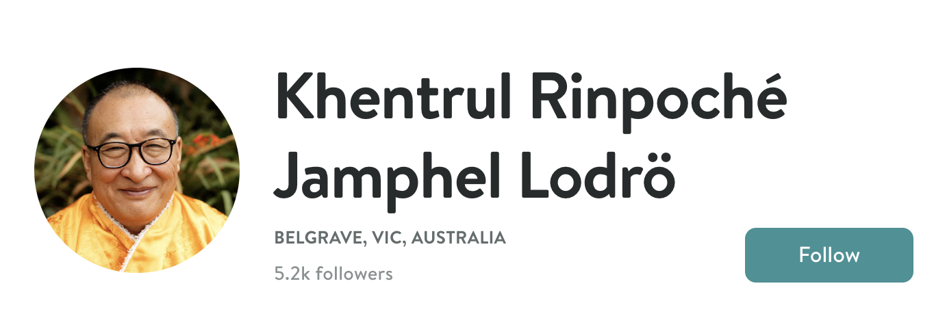 Screenshot 2024-11-26 at 10.56.27 AM Khentrul Rinpoche's Profile on Insight Timer